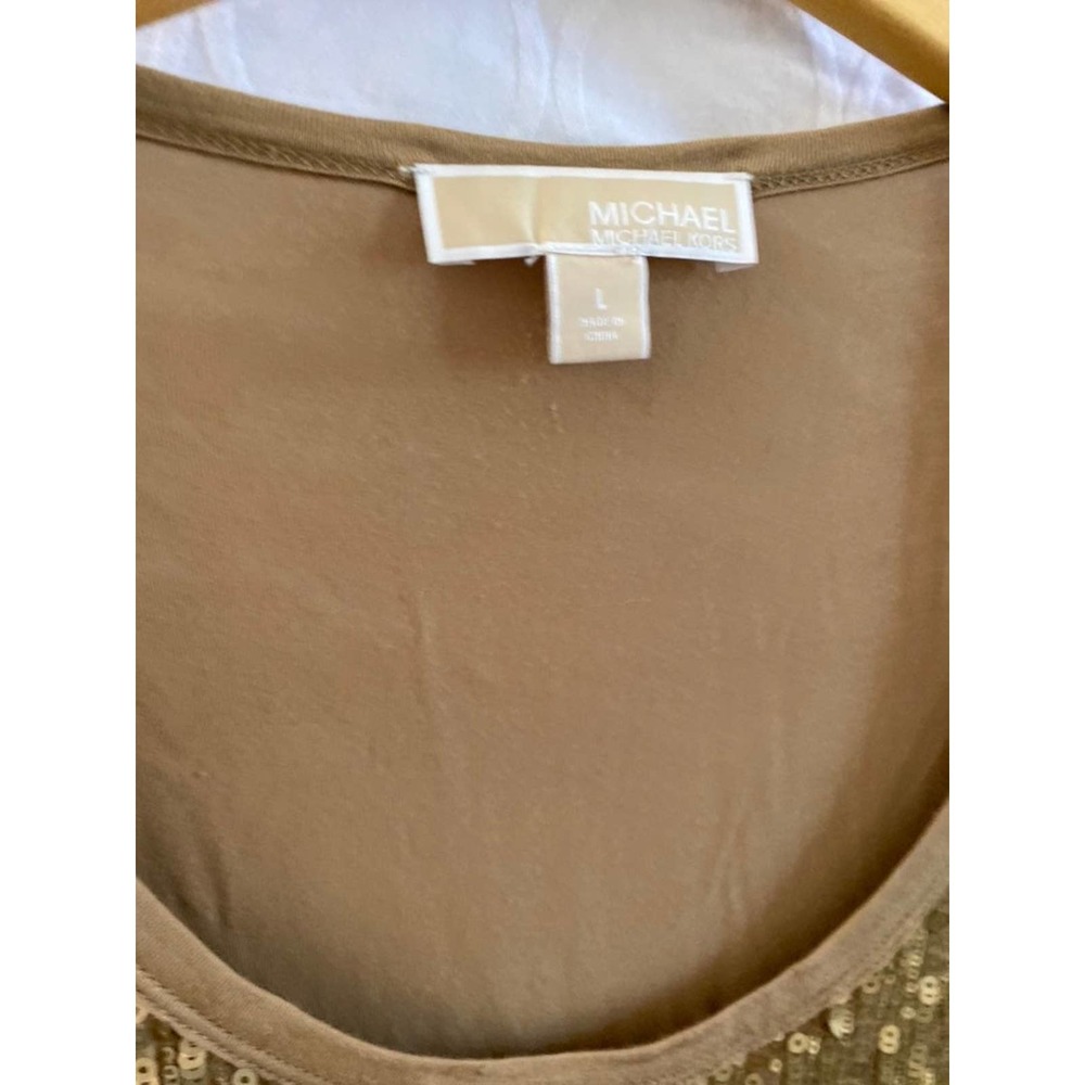Michael Michael Kors gold embellished top L - Picture 3 of 5